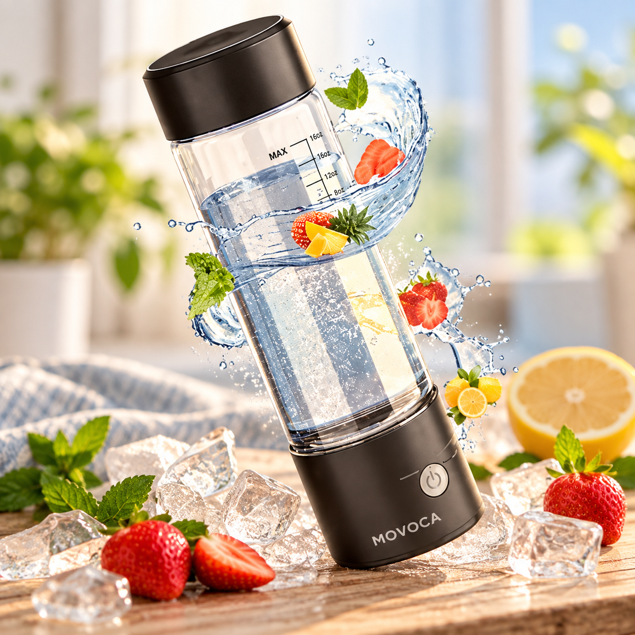 MOVOCA Hydrogen Water Bottle